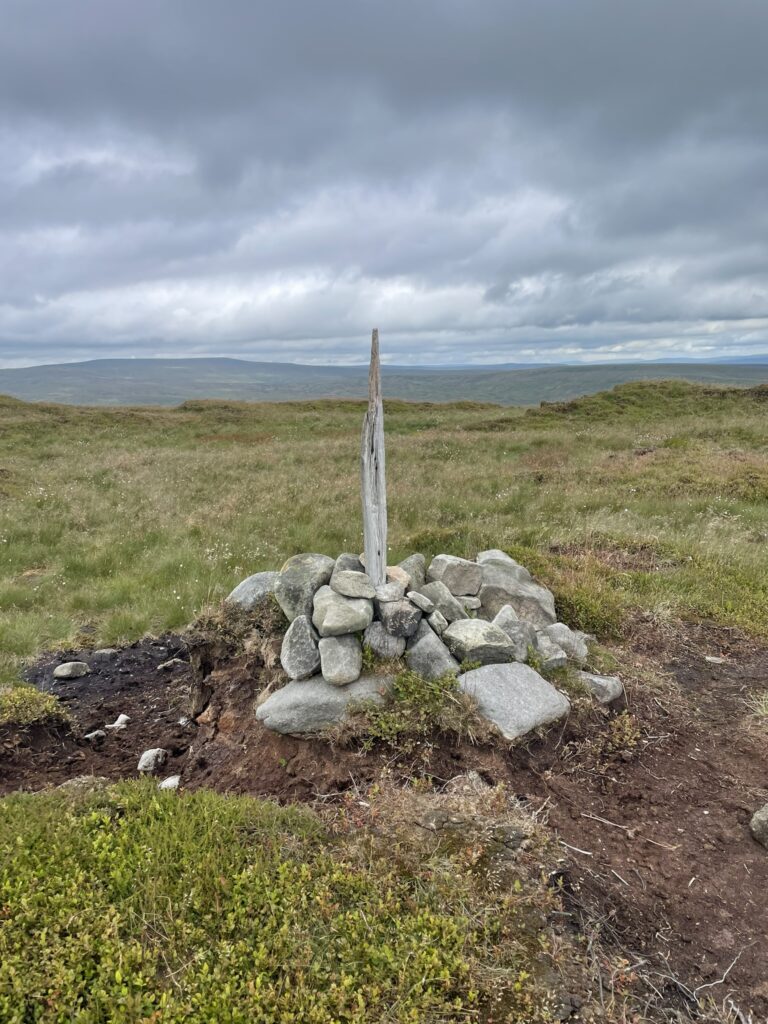 The summit of Little Whernside